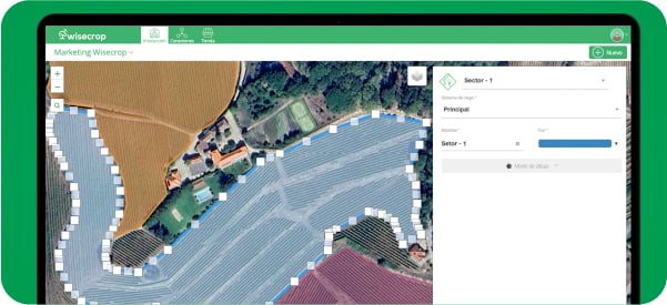draw irrigation sectors
