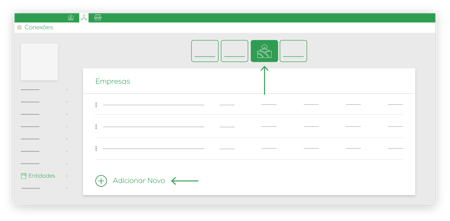 Conexões - Entidades - Empresas - Adicionar Novo