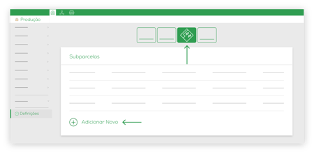 Produção Def - UP - Subarcelas - Adicionar Novo